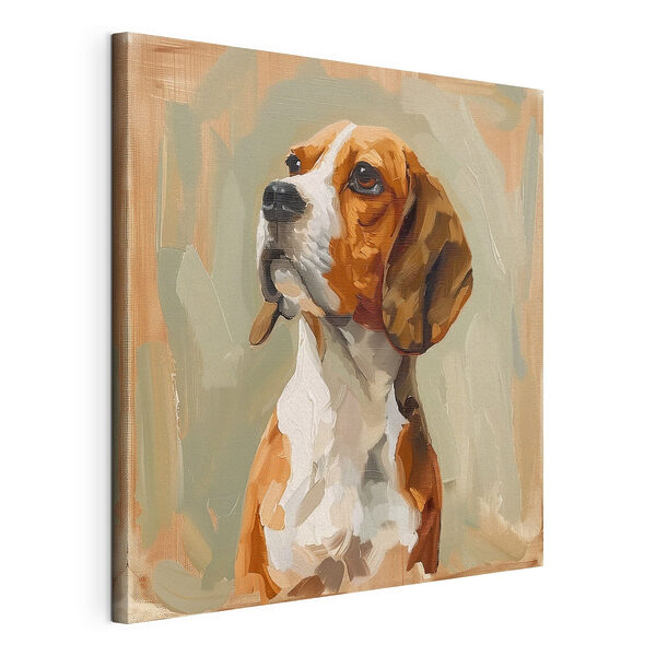 Pictura unui câine Tablou pe pânză Pictura unui câine