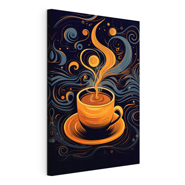 Ceașcă de cafea cu fum Tablou pe pânză Ceașcă de cafea cu fum