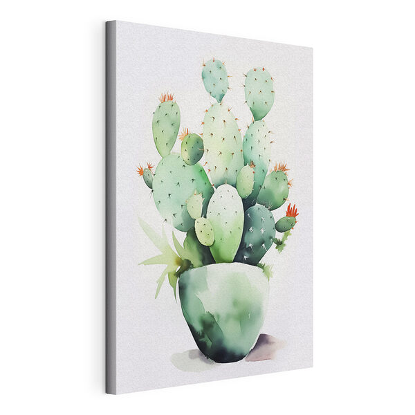 Tablou pe pânză Tablou pe pânză Acuarelă a unui cactus (SKU: s42410)