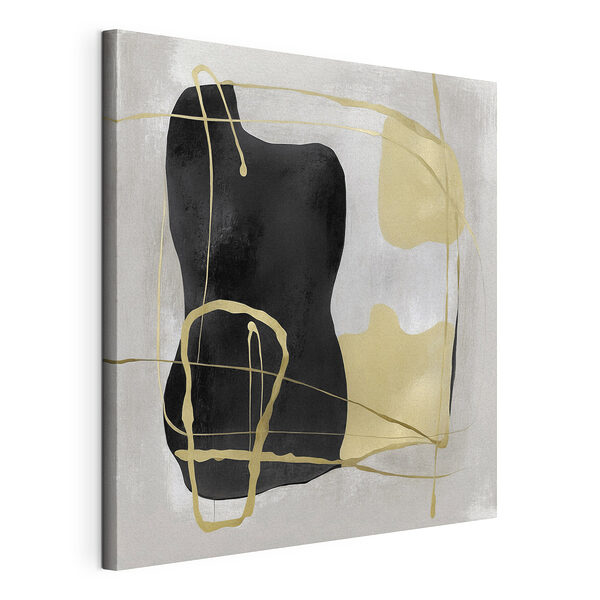 Forme abstracte în culori contrastante Tablou pe pânză Forme abstracte în culori contrastante