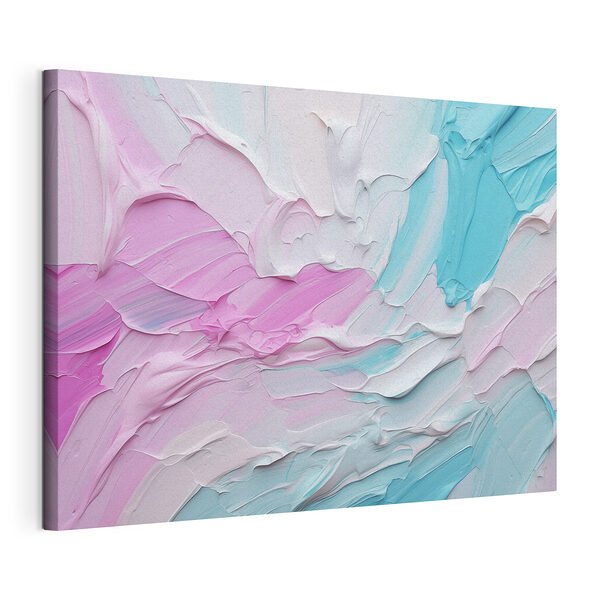Tablou pe pânză Culori pastelate abstracte în straturi netede