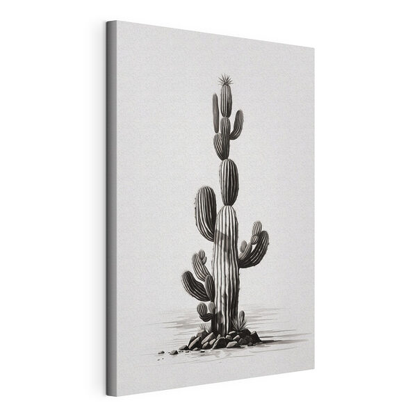 Tablou pe pânză Cactus cu un fundal alb