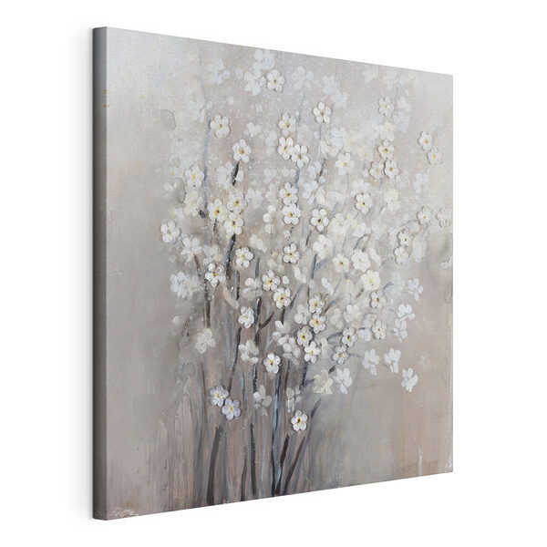 Tablou pe pânză Tablou pe pânză Pictura de flori albe (SKU: s36278)