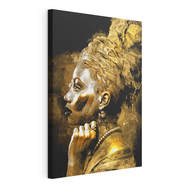 Tablou pe pânză Portret elegant cu texturi bogate