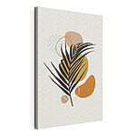 Tablou pe pânză Design abstract cu frunze și forme