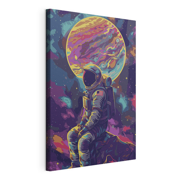 Tablou pe pânză Tablou pe pânză Un astronaut în spațiu (SKU: s38317)