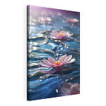 Tablou pe pânză Floare roz neclară