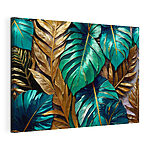 Tablou pe pânză Model de frunze tropicale cu contrast