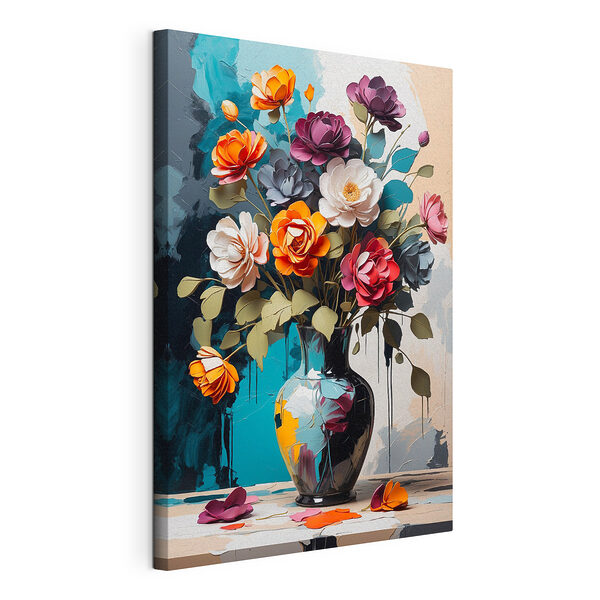 Tablou pe pânză Tablou pe pânză Vază cu flori în ea (SKU: s39843)