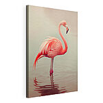 Tablou pe pânză Flamingo în picioare în apă