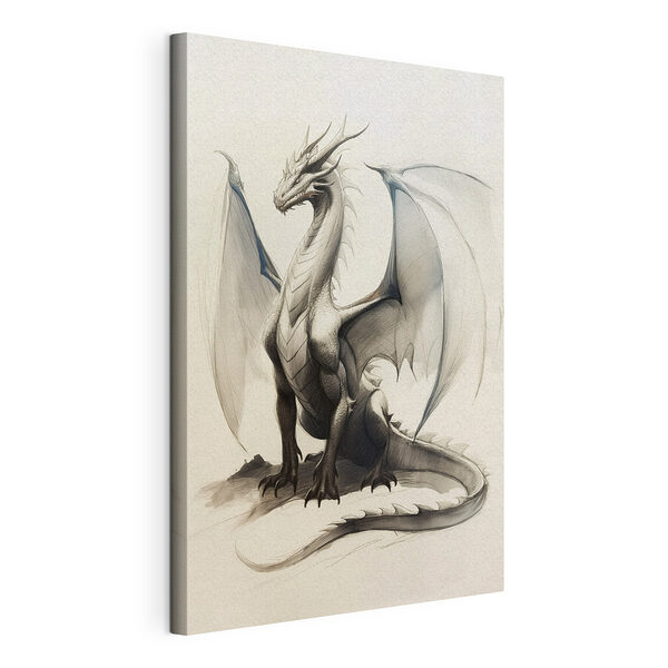 Tablou pe pânză Desenul unui dragon