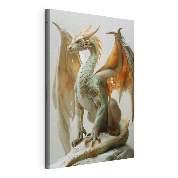 Statuia unui dragon Tablou pe pânză Statuia unui dragon