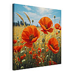 Tablou pe pânză Canvas prints Group of red flowers