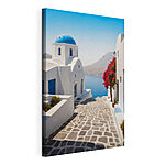 Tablou pe pânză Canvas prints White buildings with a blue dome and a blue roof