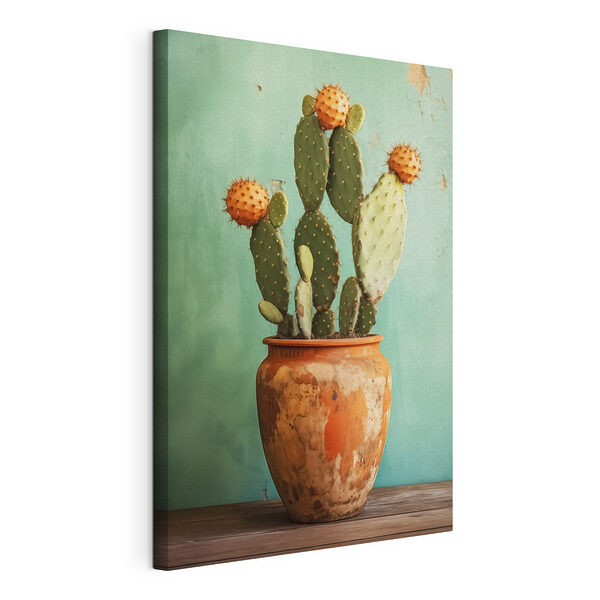 Tablou pe pânză Cactus într-un ghiveci