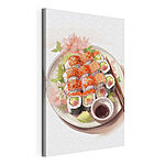 Tablou pe pânză Placă de sushi cu bețișoare
