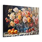 Tablou pe pânză Canvas prints Painting of flowers in a glass vase