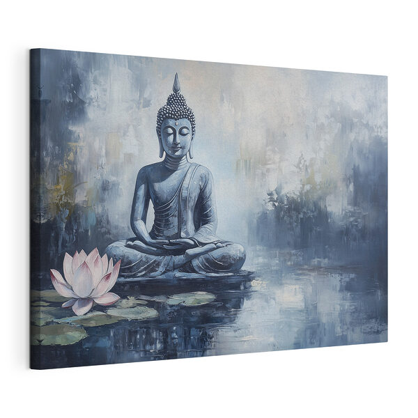 Pictura unei statui în apă Tablou pe pânză Pictura unei statui în apă