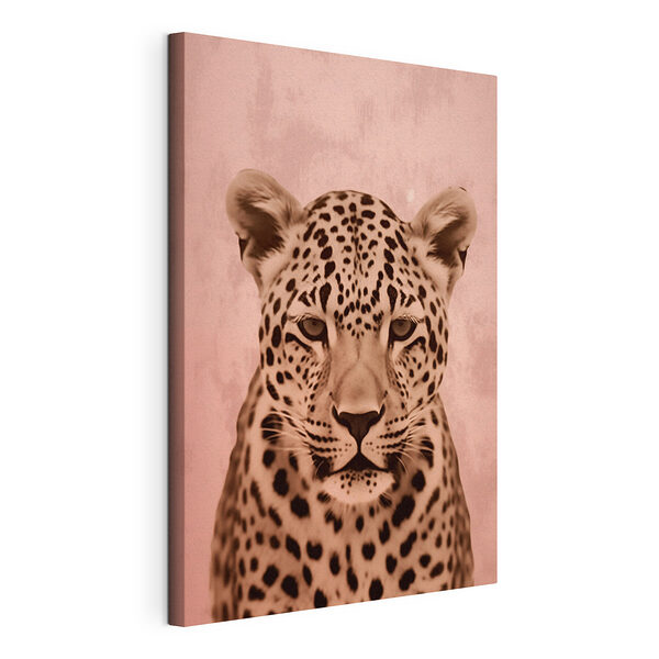Tablou pe pânză Leopard maiestuos în tonuri moi
