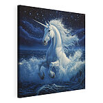 Tablou pe pânză Unicorn în apă