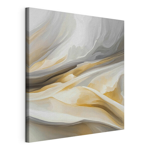 Tablou pe pânză Valuri abstracte de tonuri de pământ moi