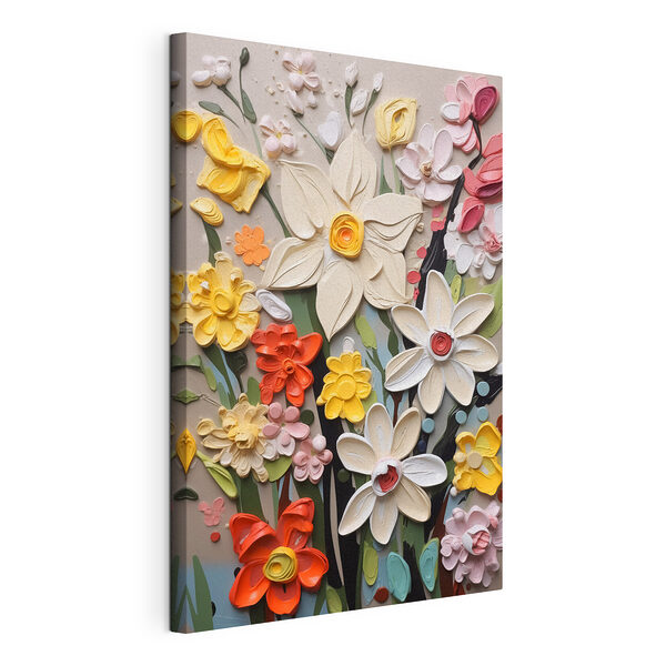 O artă florală plină de viață, în plină înflorire Tablou pe pânză O artă florală plină de viață, în plină înflorire