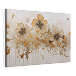 Tablou pe pânză Abstracție florală cu tușe elegante