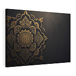 Tablou pe pânză Design floral intricat pe fundal închis
