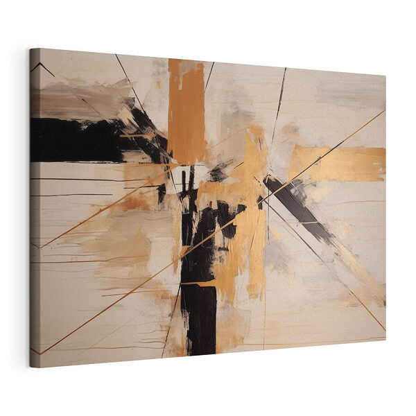 Tablou pe pânză Linii abstracte în tonuri stinse