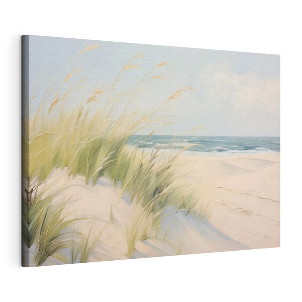 Plajă cu iarbă și nisip Tablou pe pânză Plajă cu iarbă și nisip