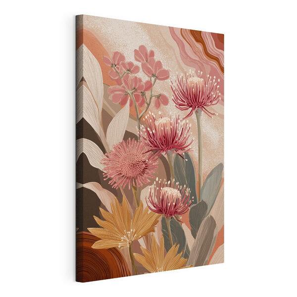 Frumusețea florilor în culori delicate Tablou pe pânză Frumusețea florilor în culori delicate