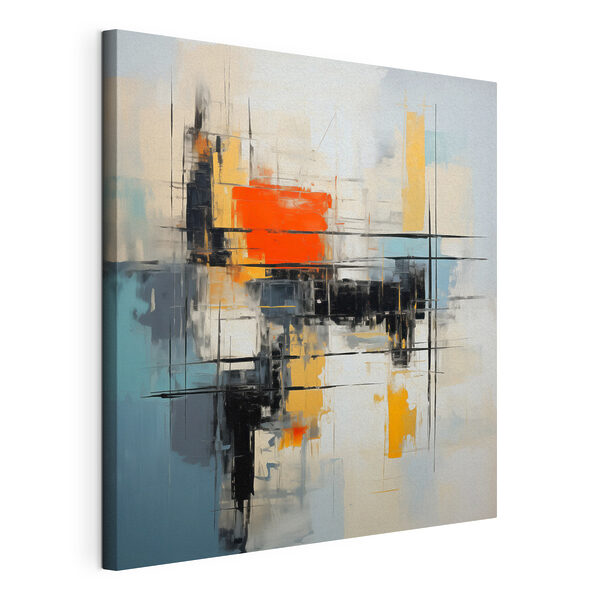 Tablou de artă abstractă plin de culori Tablou pe pânză Tablou de artă abstractă plin de culori