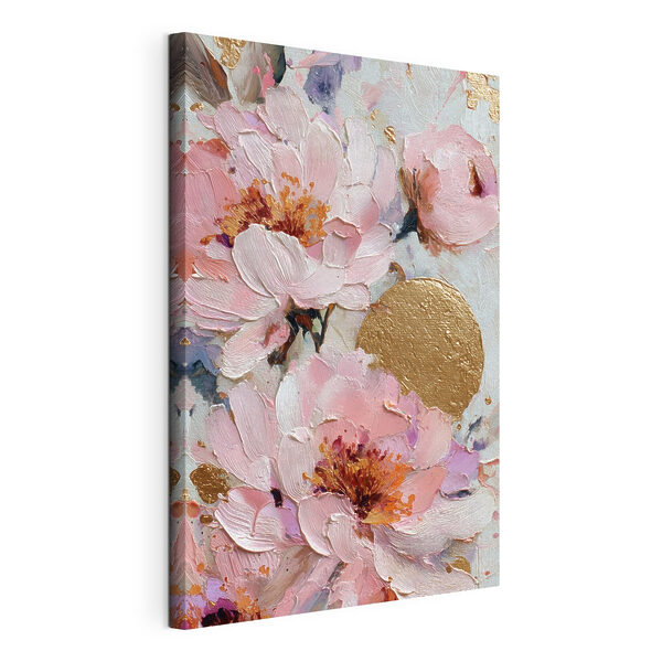 Flori delicate în nuanțe pastelate delicate Tablou pe pânză Flori delicate în nuanțe pastelate delicate
