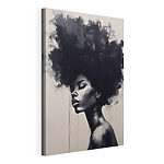 Tablou pe pânză Tablou reprezentând o femeie cu o coafură afro voluminoasă