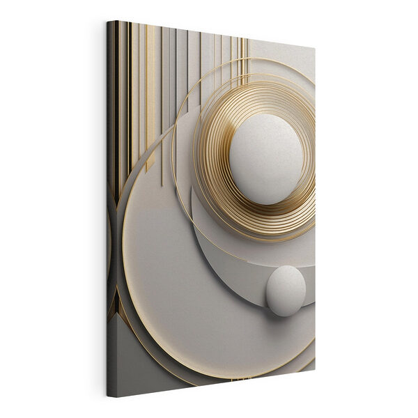 Vârtejuri elegante cu un design circular Tablou pe pânză Vârtejuri elegante cu un design circular