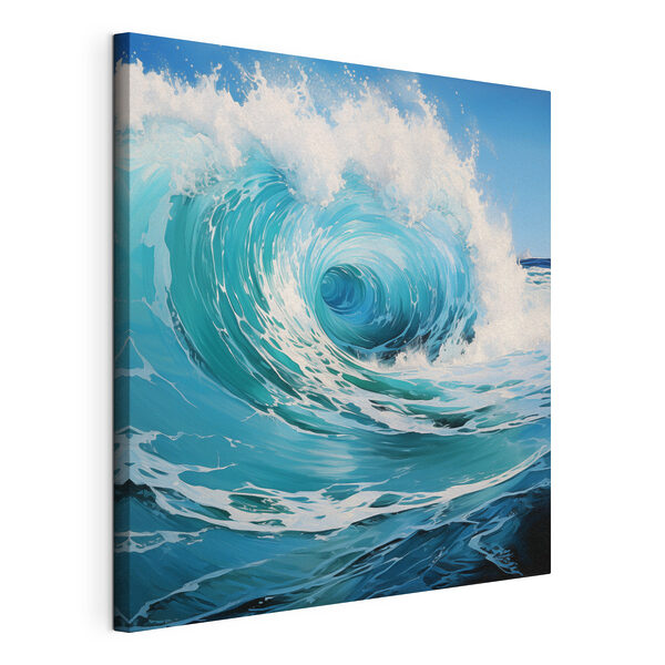 Un val mare în ocean Tablou pe pânză Un val mare în ocean