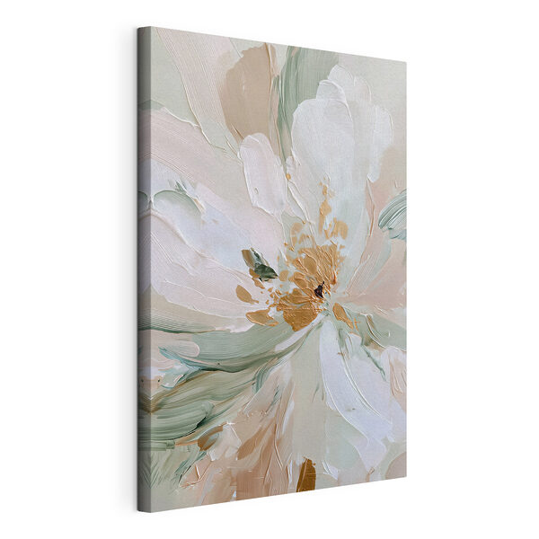 Motiv abstract floral delicat, în nuanțe delicate Tablou pe pânză Motiv abstract floral delicat, în nuanțe delicate