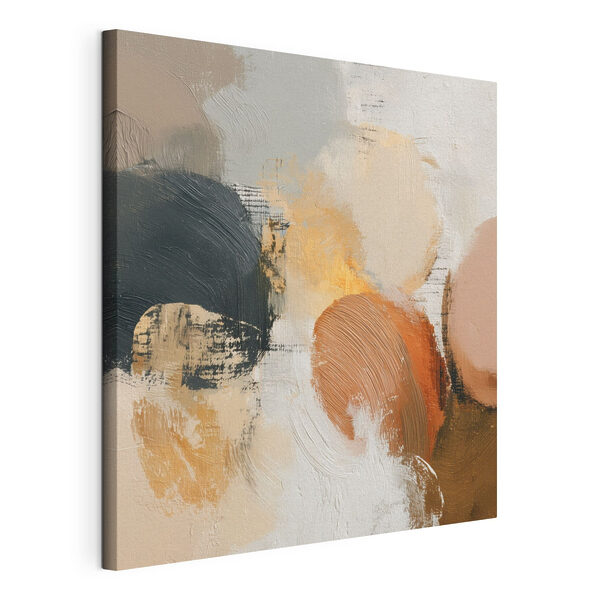 Nuanțe abstracte într-un flux armonios Tablou pe pânză Nuanțe abstracte într-un flux armonios