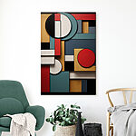 Tablou pe pânză Design geometric colorat