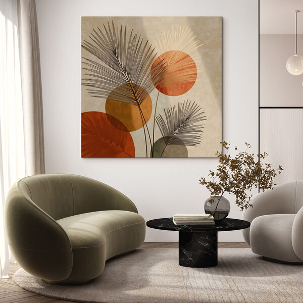 Design inspirat din natură, cu cercuri pline de viață Tablou pe pânză Design inspirat din natură, cu cercuri pline de viață
