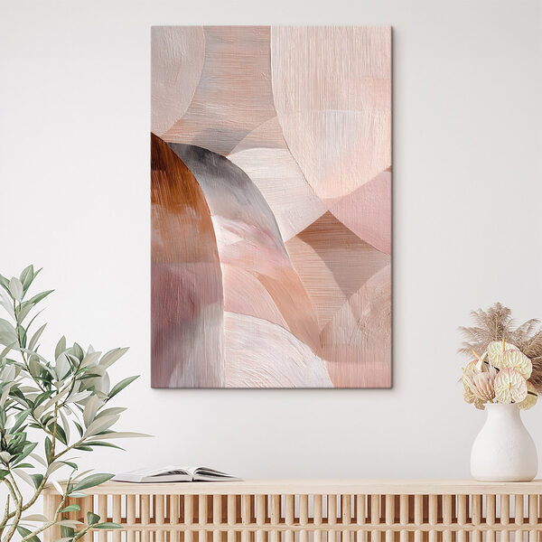 Tablou pe pânză Nuanțe delicate într-o abstracție armonioasă