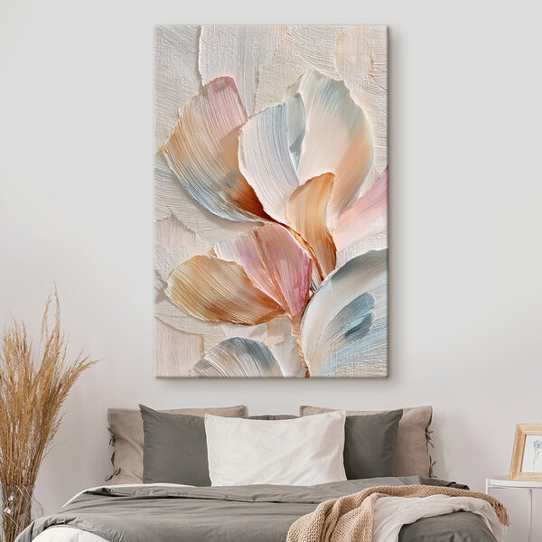 Nuanțe florale redate prin tușe delicate Tablou pe pânză Nuanțe florale redate prin tușe delicate