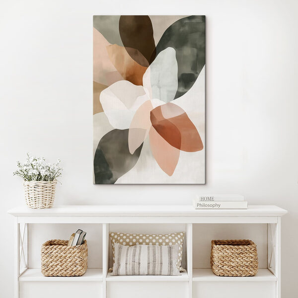 Tablou pe pânză Adoptarea formelor florale abstracte