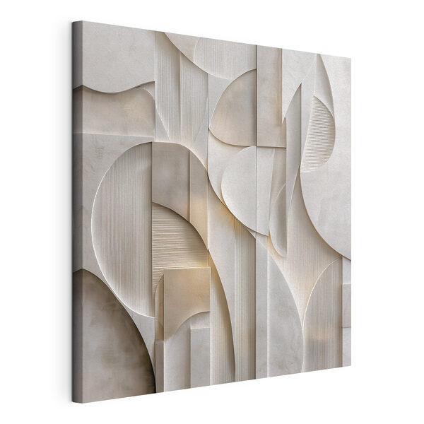 Tablou pe pânză Perete alb cu forme geometrice (SKU: s49886) Tablou pe pânză Tablou pe pânză Perete alb cu forme geometrice (SKU: s49886)