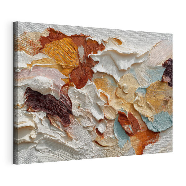 Tablou pe pânză Tablou pe pânză Vârtejuri abstracte în nuanțe calde (SKU: s50093)