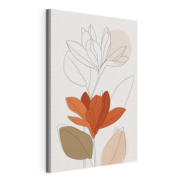 Tablou pe pânză Tablou pe pânză Desenul unei flori (SKU: s50111)