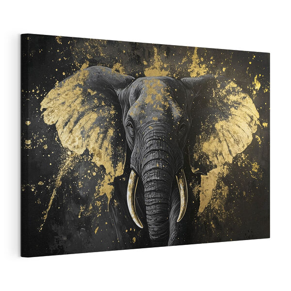 Tablou pe pânză Elefant maiestuos cu fler artistic