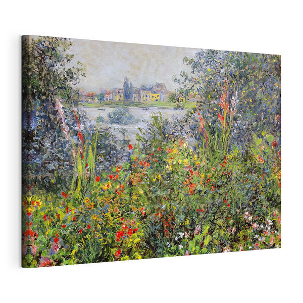 Tablou pe pânză Flori colorate sub un cer luminos