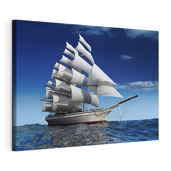 Tablou pe pânză Sailboat în apă