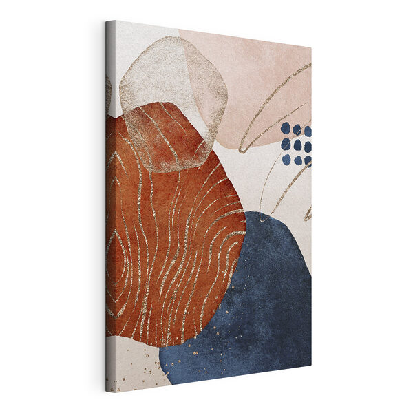 Forme abstracte cu accente de sclipici Tablou pe pânză Forme abstracte cu accente de sclipici